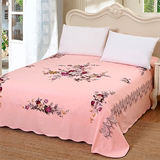 国民老上海全棉老式粗布床单纯棉斜纹印花双人床单被单 代发