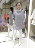 恩曼琳 2015秋冬新款 专柜正品代购蝙蝠袖针织连衣裙H3464123