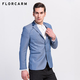 Florcarm/佛罗卡蒙2016春新纯色商务休闲男西装长袖修身外套