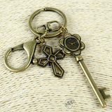 合意基督教十字架钥匙扣 简约钥匙链汽车钥匙圈创意礼品福音用品