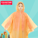 儿童款户外一次性雨衣旅游登山加厚一次性雨披透明雨衣斗篷式雨披