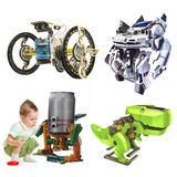 孩派 太阳能益智力DIY拼装科普实验机器人玩具成人组装玩具小制作