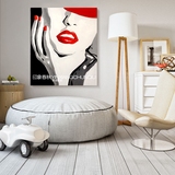 美式装饰画 现代客厅卧室墙画大幅无框画抽象手绘人物画原创