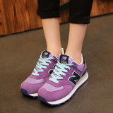 专柜正品New Balance/NB稀有紫女鞋运动休闲鞋跑步鞋WL574PNT紫色