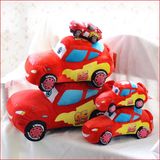 小汽车总动员麦昆毛绒玩具托马斯公仔警车抱枕布娃娃儿童生日礼物