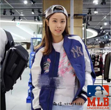 韩国代购正品MLB刺绣棒球服夹克女NY情侣装飞行员夹克薄款外套潮