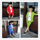 影楼新款儿童摄影服装韩版男孩艺术拍照小西服4-6岁写真服装批发