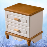 特价实木床头柜现代简约 抽屉式储物收纳柜 地中海橡木烤漆床头柜