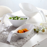 辫子碗-大碗创意沙拉碗 韩式碗菜盘甜品碗点心碗欧式酒店陶瓷餐具