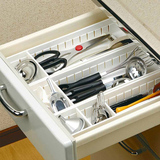 特价日本进口抽屉收纳盒 厨房厨具整理格 塑料整理收纳框 整理盘