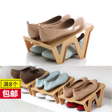 加厚创意日式简易双层空间DIY鞋架塑料鞋柜鞋架子鞋子收纳架