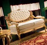法维诺家具 奢华法式宫廷 全实木真皮沙发 欧式客厅组合沙发套装