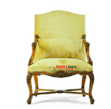 欧式餐椅 新古典椅餐椅书椅 样板房餐椅 实木复古休闲椅酒店椅子