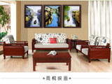 江南水乡中式客厅装饰画书房挂画酒店宾馆走廊墙壁画单幅有框油画