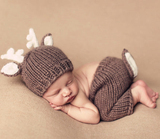 2015新款儿童摄影服装 满月百天宝宝照相服饰 婴儿拍照衣服白角鹿