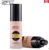 ZFC柔光嫩肤粉底液正品 保湿裸妆遮瑕强 白皙隔离控油粉底霜膏