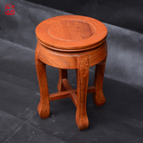 红木小板凳 花梨木圆凳子实木六角凳明清小矮凳 小方凳古典折叠椅
