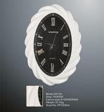 康巴丝椭圆挂钟客厅大号现代创意时钟时尚静音钟表欧式个性石英钟