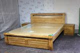 柏木床 全柏木双人床 实木床 现代 厚重 高箱床 特价包邮
