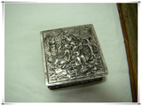 西洋古董银器收藏 摆件 精品欧洲老银件古玩 十九世纪德国银盒子