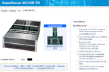 8GPU 服务器 平台 准系统 4027GR-TR GS8400 NVIDIA K20 K40 K10