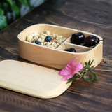 采撷舍 日式创意木饭盒分格便当盒学生饭盒餐盒日本寿司盒干果盒