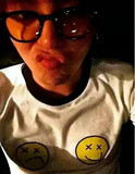 bigbang权志龙GD同款短袖卡通黄色笑脸表情包男女款日韩应援款T恤