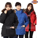 DEC韩国代购正品 特价DICKIES男女共用冬季保暖羊毛羽绒服外套