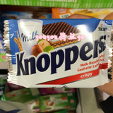 荷兰购德国 Knoppers 牛奶榛子巧克力威化饼干(10小包) 国内现货