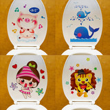 卡通可爱卫生间浴室厕马桶装饰可移除防水瓷砖贴厕所坐便马桶贴