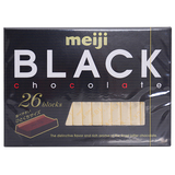 日本进口零食品小吃 Meiji明治钢琴至尊纯黑巧克力 26枚120g