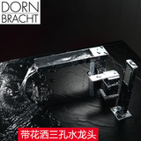 德国当代Dornbracht 全铜三孔浴缸龙头冷热水缸边式带花洒水龙头