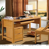 榉木家具全实木电脑桌写字台书台书桌笔记本1.4米书架广州品牌301