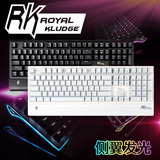 RK Side108键位机械键盘青轴 黑白色LOL游戏键盘手托无冲S108