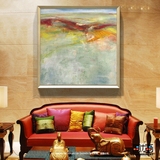 新品特惠欧式古典手绘色块装饰画咖啡馆茶楼酒店客厅抽象油画包邮
