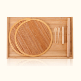 双枪创意砧板竹制案板大号面板菜板菜刀板擀面板包饺子板超值套装