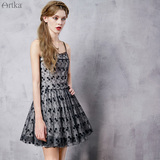 Artka阿卡蕾丝系列夏装新款女装复古刺绣收腰吊带连衣裙LA10063X