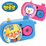 韩国进口PORORO小企鹅玩具宝宝儿童卡通照相机闪光灯音乐玩具