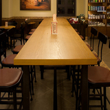 餐桌 星巴克餐桌椅组合实木 办公桌 美式会议桌 酒吧桌长方桌定制