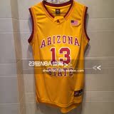 正品 NBA NCAA 亚利桑那州立大学 13号哈登 男篮球服SW球衣刺绣黄