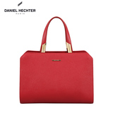 丹尼爱特品牌女包真皮时尚优雅单肩手提包杀手包包红色女款包