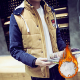 青少年韩版夹克男大码棉衣男装学生男士长袖冬装男生加厚加绒外套