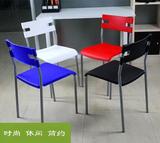 家用时尚餐椅现代简约休闲椅宜家塑料椅子加厚靠背椅子电脑椅凳子