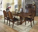 和日尚锦——北欧风格原木大板桌餐桌美式老榆木办公桌实木茶桌
