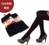 日本现货  tutuanna 裹起发热加绒加厚保暖女袜 瘦腿连裤袜