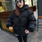韩国2015冬装连帽面包服新款加厚羽绒衣宽松短款棉衣外套女大码