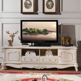 品尚居适欧式电视柜法式实木电视柜视听柜白色烤漆地柜新古典地柜