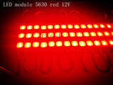 LED模块防水5630三灯12V红/黄/蓝/绿/白/暖白超高亮室外装饰灯具