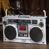 复古怀旧老式收音录音机模型 摄影服装店道具装饰摆件