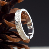 金六福开口可调节原创设计925素银戒指 男女个性情侣戒指刻字